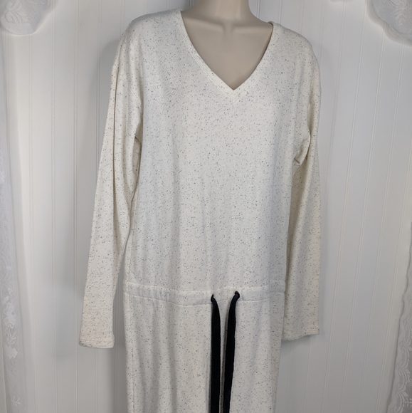 OLD NAVY V-Neck Drawstring Sweatshirt Dress M Tall - Picture 5 of 12